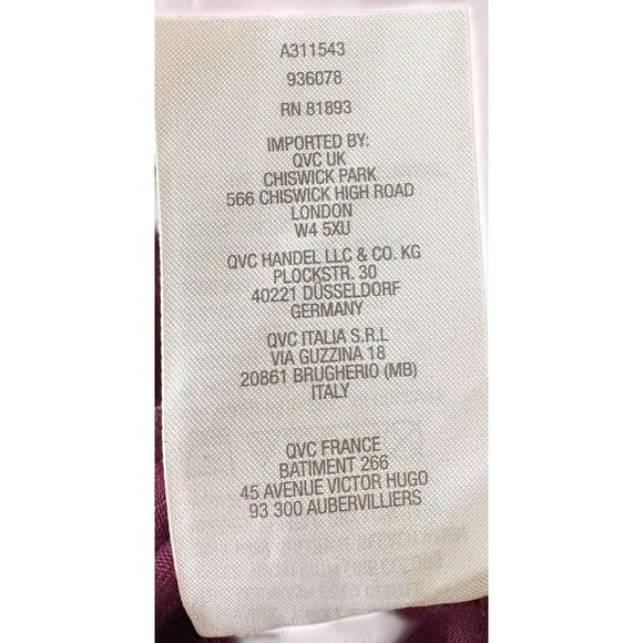 H by Halston Essentials Slinky Knit Mock Neck Tunic Top Women's Small Eggplant - Picture 8 of 15